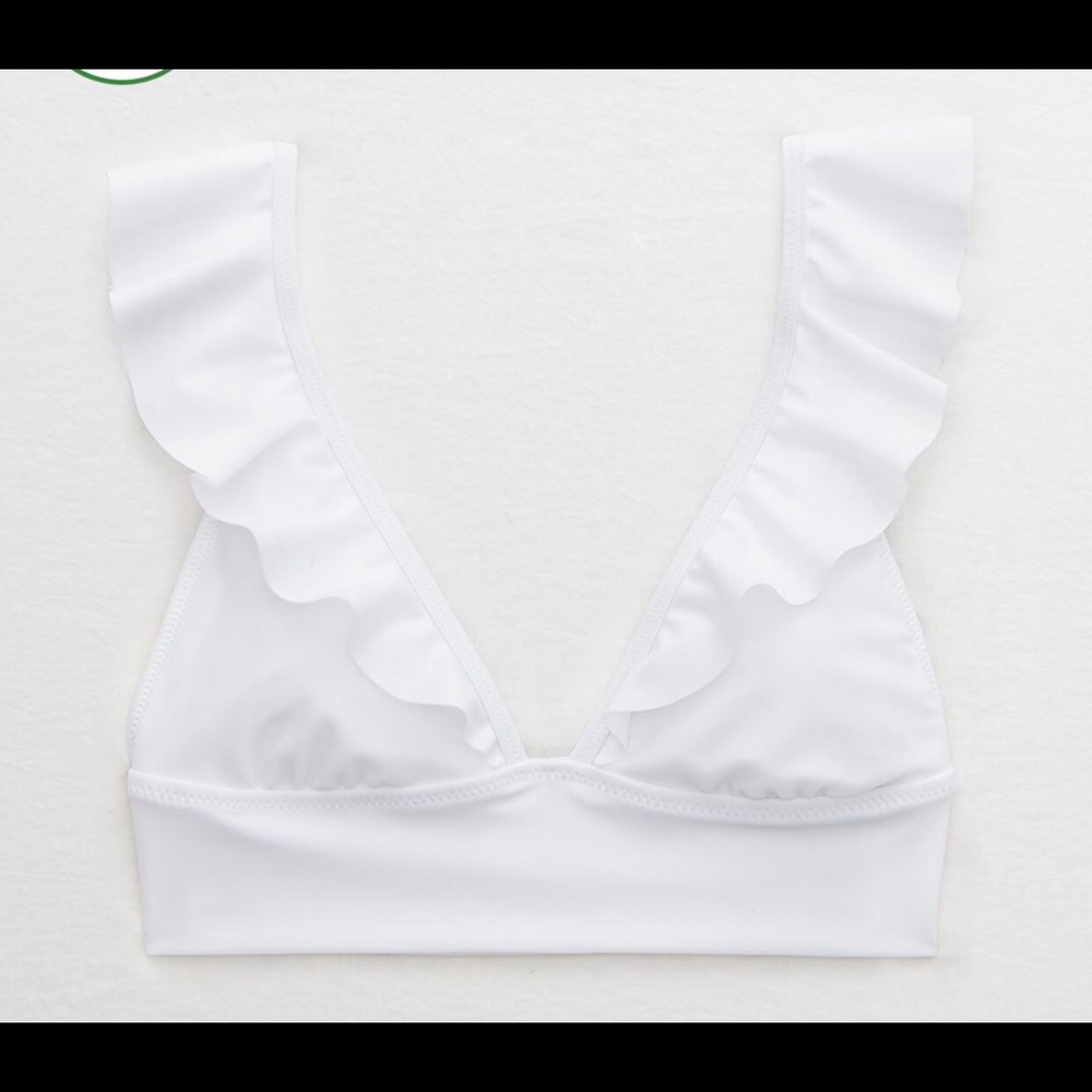 Aerie Ruffle Longline Bikini Top